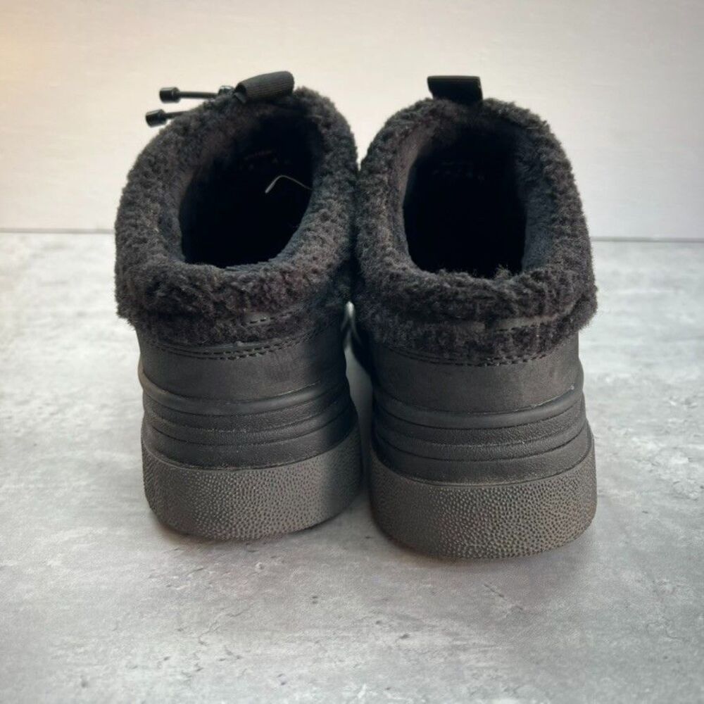 Pajar Jules Waterproof Lace Up Sherpa Nubuck Black Winter Sneaker Mule Womens 7 - Picture 6 of 14